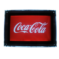 Super mince acrylique LED boîte à lumière en gros nouveauté intérieur publicité conception de forme ovale pour les magasins de détail bars vente chaude