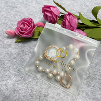 Sachet d'Emballage de Bijoux de Mode à Logo Personnalisé, Petits Sacs en Plastique Transparents Refermables, Mini Pochette à Fermeture Éclair en PVC Transparent