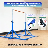 Barre de gymnastique pliable réglable pour enfants et adolescents, équipement de gymnastique à domicile, entraînement en salle