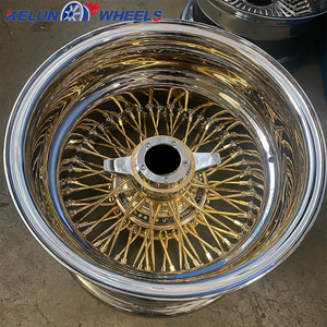 ล้อแม็กซ์ลวดลายแบบลึก ขนาด 13x7 นิ้ว รุ่นยอดนิยม สีโครเมียม/ทอง - Product Image 2