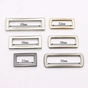 Fabrication de quincaillerie pour sacs, <span class=keywords><strong>boucle</strong></span> rectangulaire en métal de 40 mm, <span class=keywords><strong>boucle</strong></span> de sangle de sac en alliage de zinc avec finition brossée - Product Image 6