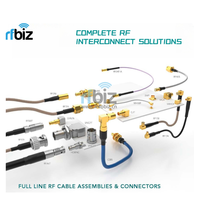 Connecteur coaxial RF BNC-KE180 à quatre broches, insertion directe, tête femelle Q9 BNC à souder sur carte PCB, type fiche