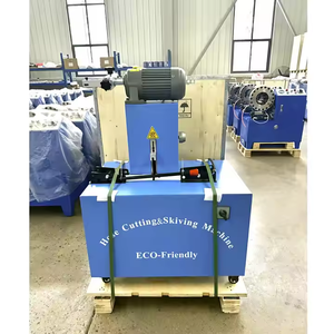 Machine de coupe et de sertissage de tuyau hydraulique professionnelle à moteur 380V 4kW avec scie à découper et fonction de skiving de tuyau en caoutchouc - Product Image 2