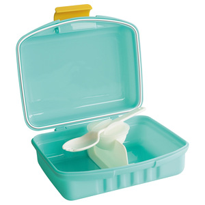 Plastic Flip Top <b>Lunch</b> <b>Box</b> Single Layer Rectangular <b>Microwaveable</b> Student Bento <b>Box</b> For Children - Product Image 1