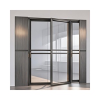 Ventanas y puertas corredizas de aluminio de diseño moderno con malla de pantalla de acero inoxidable Accesorios de vidrio de ventana de aleación de aluminio