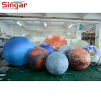 Ballons lumineux LED Planètes du Système Solaire Neuf Planètes Gonflables Planète Saturne
