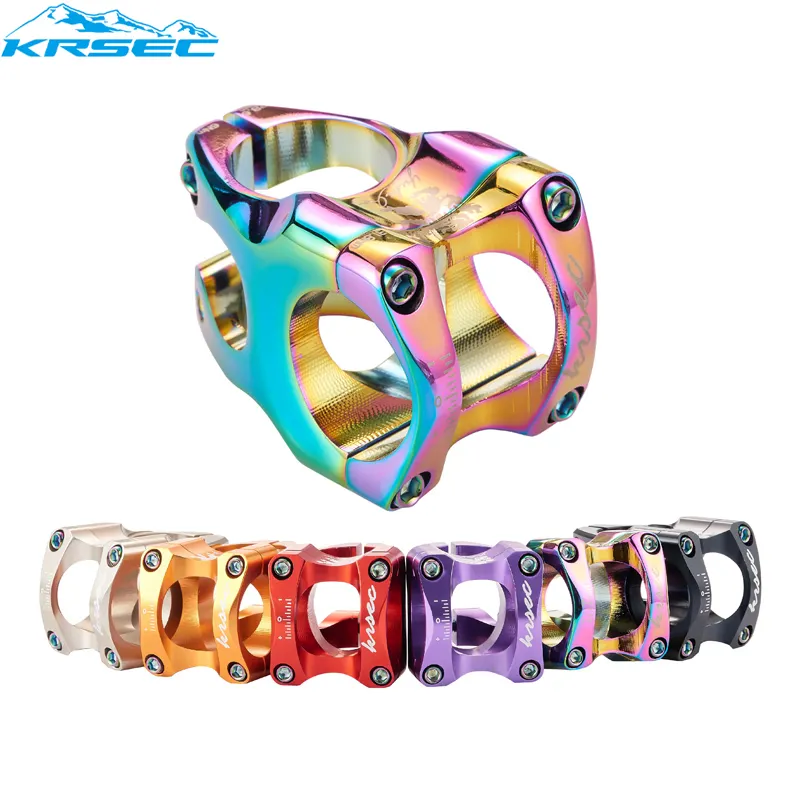 KRSEC yeni dağ bisikleti kısa kök 35mm tam CNC MTB 28.6*31.8mm BMX Mtb yol gidon kök bisiklet gövdesi