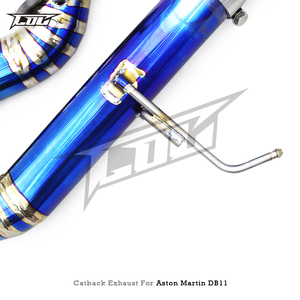 ท่อไอเสียแบบไม่มีวาล์วสำหรับ Aston Martin DB11 <span class=keywords><strong>V12</strong></span> 5.2L ปี 2016-2019 ไทเทเนียมน้ำหนักเบา Supersport X Pipes แบบตรง Axleback - Product Image 4