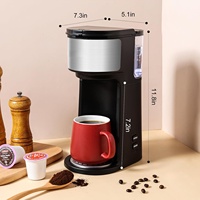 Cafetera Eléctrica 2 en 1 de 110V, Cafetera de Cápsulas Multiporción para Uso Doméstico y Hotelero