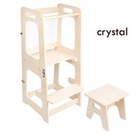 Tour d'apprentissage Montessori en cristal, table de lavage pour bébé, échelle, tabouret, marchepied, table de lavage, escalier