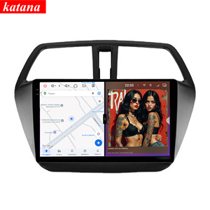 Autoradio Android 14 120W <span class=keywords><strong>X</strong></span> 6CH Série Katana pour <span class=keywords><strong>Suzuki</strong></span> <span class=keywords><strong>SX4</strong></span> S-<span class=keywords><strong>Cross</strong></span> 2012-2016 8+256GB Lecteur DVD Navigation Multimédia - Product Image 1