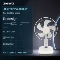 Ventilador Solar de 12 Pulgadas con Gran Flujo de Aire, Portátil, de Doble Uso, Control Remoto Mecánico, Cabezal Oscilante de Nueve Velocidades para el Hogar