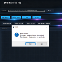 Programa de Desbloqueo de ECU, Herramientas BIN para ECU, para GPEC2A T93 GPEC2
