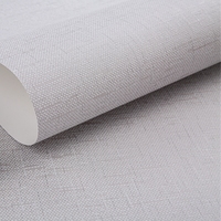 Papier peint 3D en lin de couleur unie gris clair, tapisserie moderne simple pour chambre à coucher, salon, Restaurant, hôtel