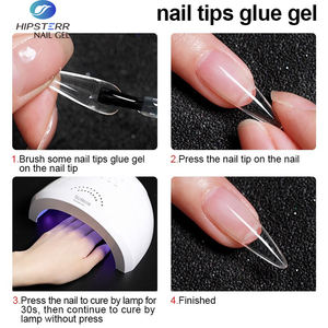 Puntas de <span class=keywords><strong>uñas</strong></span> de gel UV de 1kg, diseño de secado rápido, falsa cubierta completa, puntas de <span class=keywords><strong>uñas</strong></span> de gel suave UV, <span class=keywords><strong>esmalte</strong></span> de gel con pegamento, novedad - Product Image 5