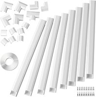 Goulotte de câblage électrique en PVC massif pour installation de câbles de 40°C à 85°C