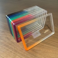 Rak Display PSA Slab Guard untuk Kolektor Kartu, Pelat Belakang Akrilik Transparan, Bingkai Pelindung TPU Gradasi, 41 Warna