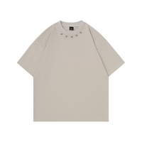 T-shirt à manches courtes pour homme en coton 100% 280g : Nouvelle arrivée estivale avec un design unique pour un confort respirant au quotidien