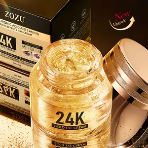 Nhãn hiệu riêng zozu dịu dàng cải thiện tối vòng tròn độ kín 24K vàng Hyaluronic axit chống lão hóa Kem mắt