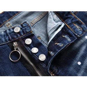 Homme-Blue Jeans Italian-Style Stretched-Pantalon en jean slim de haute qualité pour homme - Product Image 5