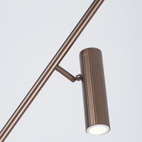 Lampes de sol en aluminium métallique modernes, décoration intérieure, lampe de sol de luxe, GU10 220V, garantie 3 ans, certifiées CE RoHS