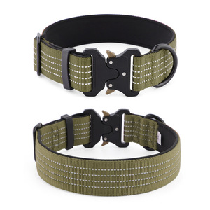 High Quality Nylon Reflective Pet <b>Collars</b> Adjustable Breathable For <b>Dog</b> Night Walking Safely - Product Image 3