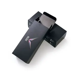 Angelol Custom Luxury Classic Black Paper Box Eco-friendly Material Black Packaging Box
