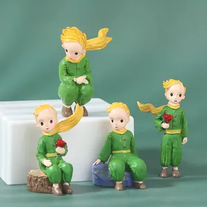 Kreative niedliche Mini Craft Dekoration Action figur Cartoon Charakter Harz Kuchen Backen Dekoration Zubehör Little Prince