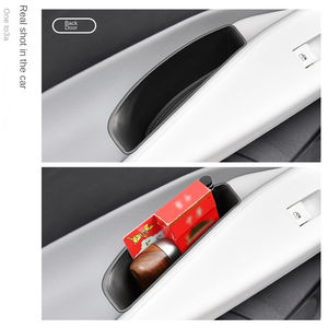 Boîte de rangement pour accoudoir latéral de porte avant arrière ABS, accessoires de voiture modèle 3 pour <span class=keywords><strong>Tesla</strong></span> modèle 3 - Product Image 4