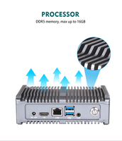 Mini PC Industrial Pico Itx con Intel de 12.ª Generación N150 N100 N305 N300, 1 Puerto LAN, 2 Puertos COM, LPDDR5 de 8GB/16GB, RS232/RS485, POE, X86