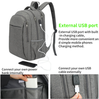 Sac à dos pour ordinateur portable de voyage, grand format, imperméable, de haute qualité, en tissu Oxford, tendance, avec compartiment antivol à fermeture éclair