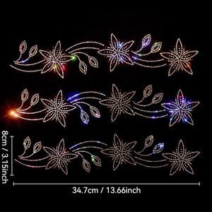 Motif de transfert de strass thermocollants sur mesure, dos plat, cristal thermocollant, motif de transfert de strass pour foulard <span class=keywords><strong>femme</strong></span>, design pour hijab musulman - Product Image 4