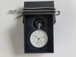 Montre de poche mécanique vintage pour homme, boîtier rond en acier 50 mm, cadran analogique, verre minéral, étanche au quotidien - Product Image 3