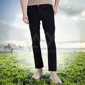 Pantalon slim homme uni pour le bureau et les occasions décontractées, confortable, avec logo à la taille, idéal pour toutes les saisons et les banquets. - Product Image 3