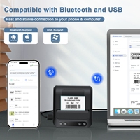 Impresora Térmica SHUNQI de 80 mm con SDK Gratuito, Compatible con Android, iOS y Windows, Impresora Portátil de Etiquetas y Recibos de 3 Pulgadas
