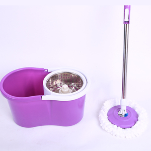 Mopa telescópica plana de acero 360 con cubo cuadrado y repuesto de mopa redonda. Sin <span class=keywords><strong>reseñas</strong></span> aún. - Product Image 4