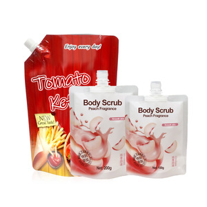 Emballage à pression Sauce au poivre noir Sauce tomate LOGO de taille personnalisée Sac d'emballage avec buse d'arôme en plastique pour fête en plein air - Product Image 2