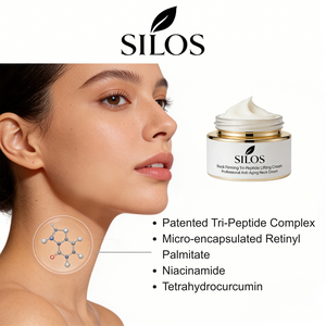 Crème raffermissante <span class=keywords><strong>pour</strong></span> le cou anti-âge SILOS avec tri-peptides et niacinamide, qualité professionnelle supérieure <span class=keywords><strong>pour</strong></span> tous les types de peau - Product Image 2
