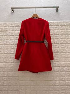 <span class=keywords><strong>Abito</strong></span> Mini Vintage Stile Francese all'Ingrosso, Vestito Elegante a Maniche Lunghe con Doppio Petto per Donna, Primavera-Autunno - Product Image 6