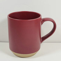 Tasse en céramique colorée effet mat, grande taille 460 ml, personnalisable avec logo imprimé ou gravé au laser – Offre promotionnelle