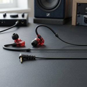 Auriculares Intrauditivos con Cable Sennheiser Pro Audio IE 100 Pro - Rojo, Nuevo en Caja Original - Product Image 3