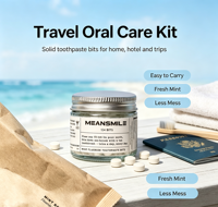 Tablettes de dentifrice blanchissantes douces aux ingrédients naturels, best-seller en Europe, fabricant OEM, vente en gros en vrac, conception d'emballage gratuite
