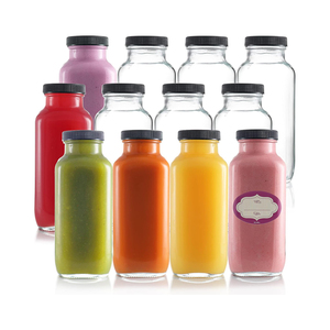 ขวดน้ำผลไม้พลาสติกเปล่าพร้อมฝาขวด250มล. 300มล. 350มล. 500มล. PET ขวดน้ำพลาสติกสำหรับธุรกิจน้ำผลไม้ขนาด8ออนซ์10ออนซ์12ออนซ์16ออนซ์ - Product Image 1