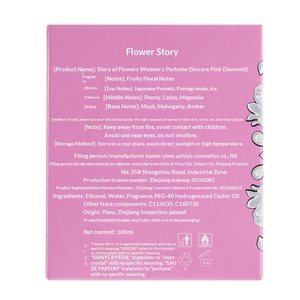 Parfum pour femme vintage littéraire romantique à la <span class=keywords><strong>jasmin</strong></span> floral avec logo personnalisé en gros, eau de toilette diamant 100 ml, fraîcheur durable - Product Image 4