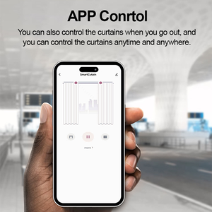 Tuya moderno inteligente Individual Doble cortina eléctrica pista de aleación de Metal Mini Motor tipo oculto soporte Alexa Control - Product Image 5