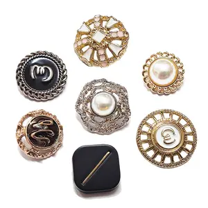 Wholesale Shank Button Fancy Rhinestone Flower ABS Plastic Button for Women's Clothing