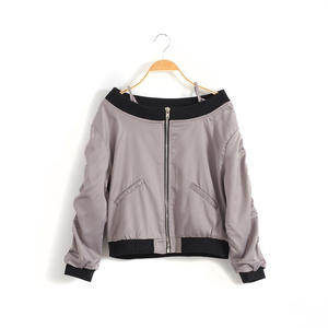 Smocked <b>Children</b> Clothing Wholesale Quilted Off Shoulder Satin Bomber <b>Jackets</b> - Product Image 4