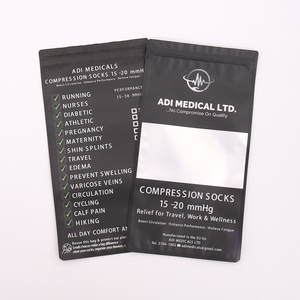 Wholesale Custom Printed 3 Side Seal Bag with <b>Window</b> Resealable Ziplock Aluminum <b>Foil</b> Easy Tear Notch Factory Direct Low MOQ - Product Image 1