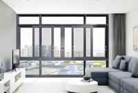 Puerta Corredera de Aluminio de 3 Vías, Eficiente Energéticamente, con Doble Acristalamiento, Deslizamiento Suave, Precio Económico