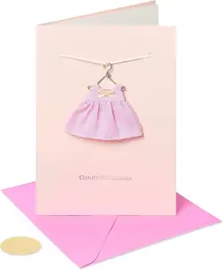 Myway Bienvenue Chaud Nouveau Bébé Fille Cartes de Remerciement avec Enveloppes pour Baby Shower enfants fille